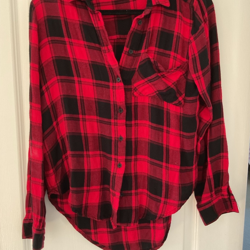 Plaid flannel size small
